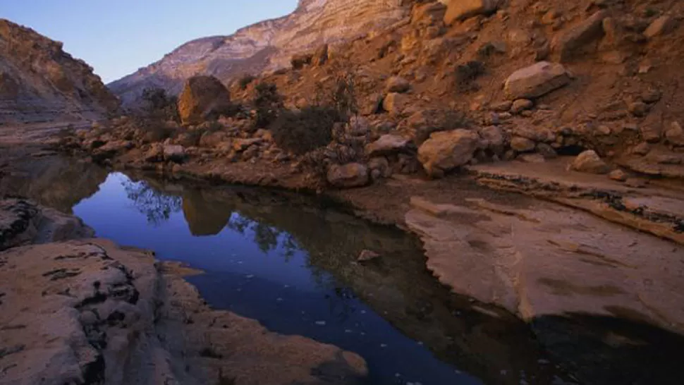 POSTAL. Así se ve el río Zin con su cauce en condiciones normales. FOTO TOMADA DE DAILYMAIL.CO.UK