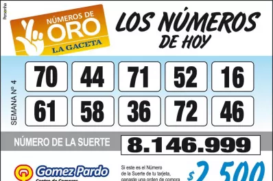 Los Números de Oro de LA GACETA