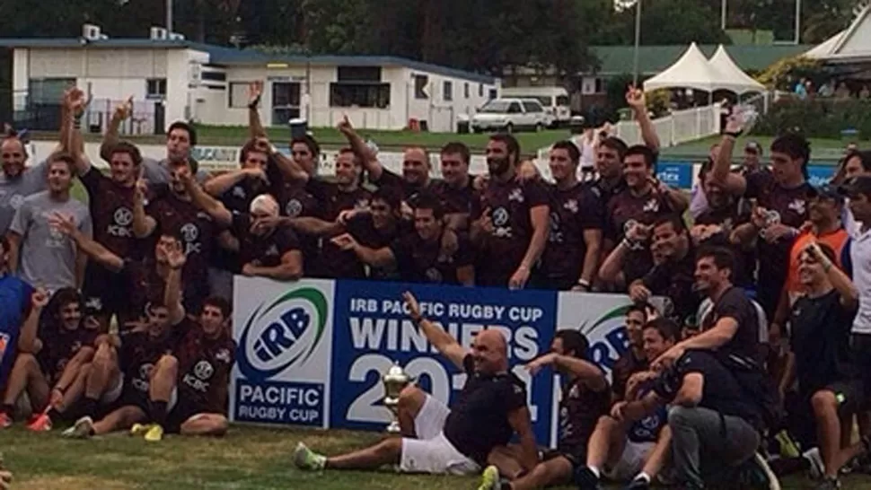 CAMPEONES. Los argentinos celebraron en Australia. FOTO TOMADA DE RUGBYTIME.COM