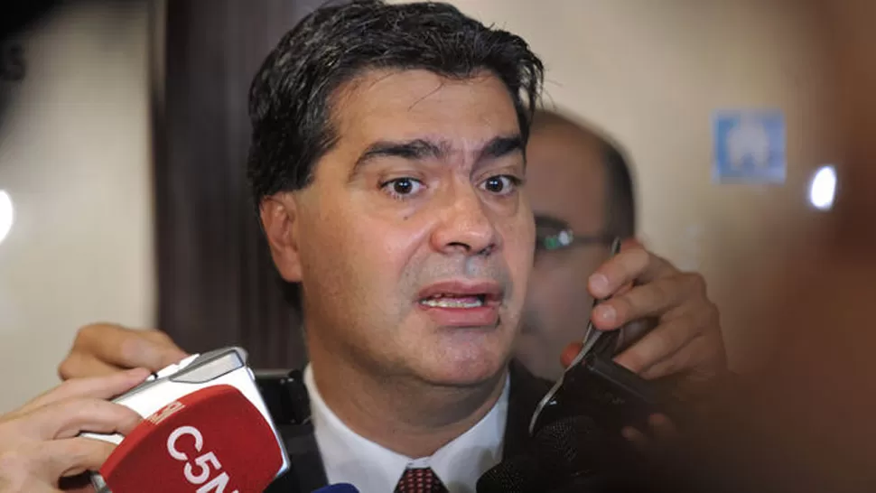 RESPONSABILIDADES. Capitanich dijo que la seguridad no sólo depende del Poder Ejecutivo, sino también de los poderes Legislativo y Judicial. FOTO TOMADA DE LARAZON.COM.AR