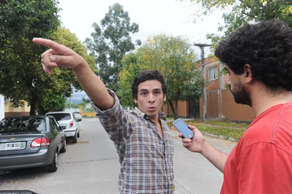 DETENCIÓN. En este lugar fue donde un grupo de vecinos atrapó a “Nahuel”, el supuesto arrebatador. la gaceta / fotos de antonio ferroni 