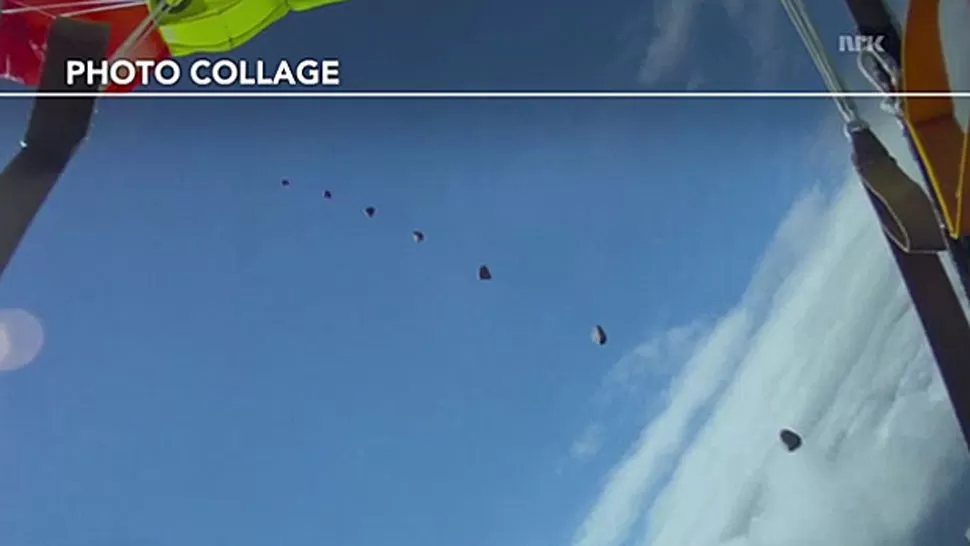 MONTAJE. Así fue el recorrido del meteorito. FOTO TOMADA DE FOGONAZOS.ES