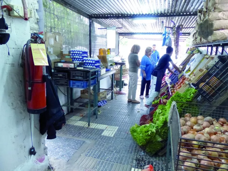 HARTO. El dueño de una verdulería, cansado de ser víctima de continuos robos, ideó un sistema de alarmas.  