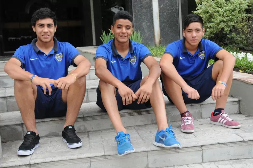 “XENEIZES”. Salomón, Herrera y Aguirre son tucumanos y juegan en Boca. 