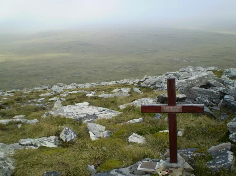 MONTE LONGDON, EN 2008. La autora elige narrar la guerra del Atlántico Sur desde una primera persona que le provoca un efecto auspiciante. la gaceta / foto de alvaro aurane