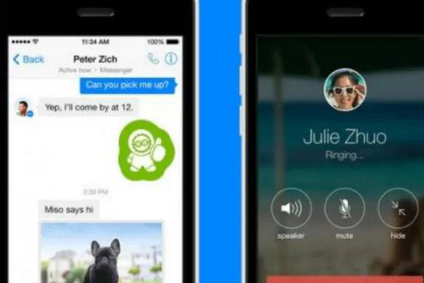 Facebook agrega llamadas de voz antes que WhatsApp