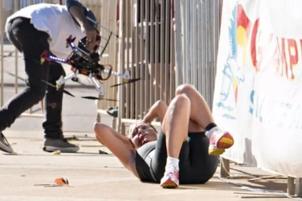 Un dron hackeado hirió a una atleta en plena competencia