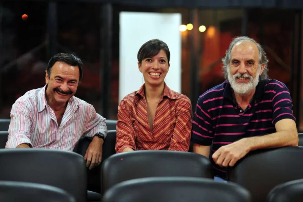 CREADORES. Pedro Carrizo, María de los Ángeles Aguilera y Aníbal Fernández explicaron por qué les gusta hacer arte en Yerba Buena. la gaceta / fotos de diego araoz 