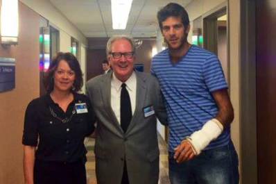 Del Potro, de vuelta al médico