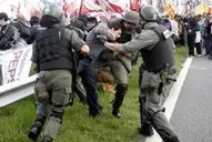 Hubo incidentes entre militantes y gendarmes en Buenos Aires