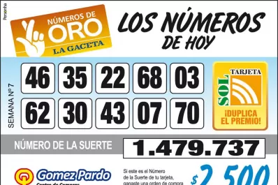 Los Números de Oro de LA GACETA