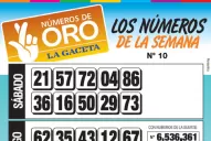 La grilla completa de los Números de Oro de la semana N° 10