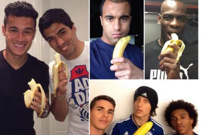 La policía española detuvo al hincha que le tiró una banana a Dani Alves