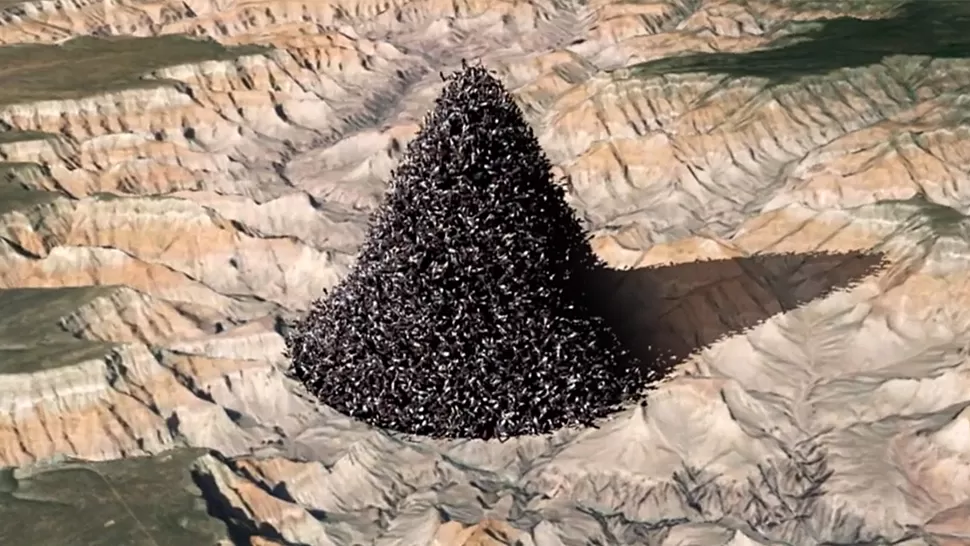 MONTAÑA. Así se vería toda la humanidad apilada en el Gran Cañón. FOTO TOMADA DE GIZMODO.ES