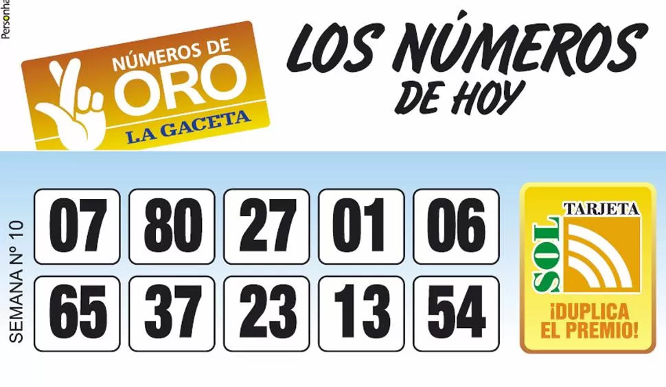 Los Números de Oro de LA GACETA