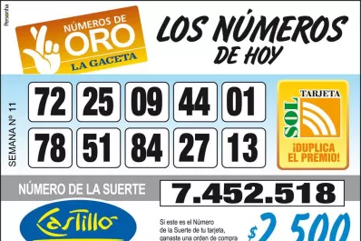 Los Números de Oro de LA GACETA