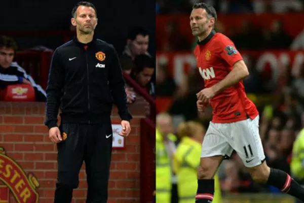 Ryan Giggs, técnico de Manchester United, se puso a sí mismo