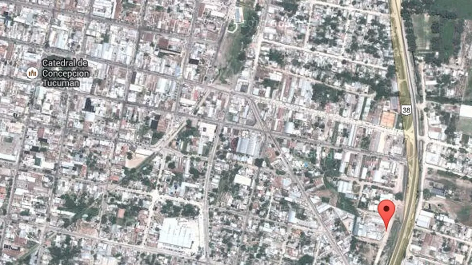 ASALTO. Ocurrió en una calle paralela a la ruta nacional 38. IMAGEN TOMADA DE GOOGLEMAPS.COM