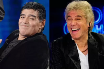 Maradona le regaló un champagne a Casella por su pelea con Ventura