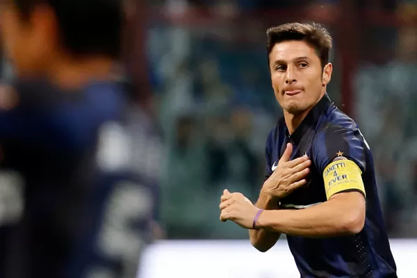 A pura emoción y goleada, Javier Zanetti se despidió del fútbol profesional