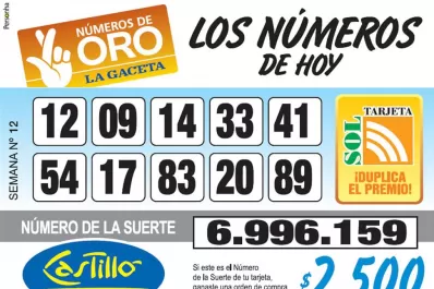 Los Números de Oro de LA GACETA