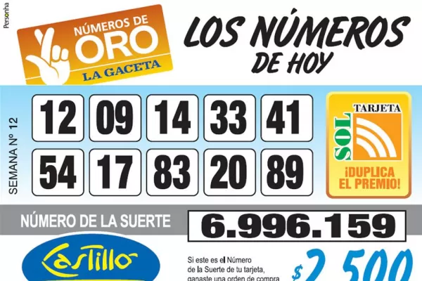 Los Números de Oro de LA GACETA