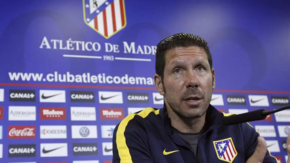 PROPÓSITOS. El Cholo Simeone enfrenta desafíos en la Champions y en la Liga de España. FOTO TOMADA DE CANCHALLENA.COM