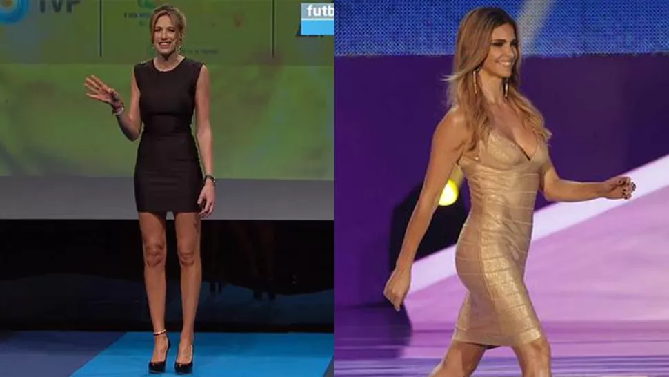 BELLEZAS. Alina Moine y Fernanda Lima, dos bellezas que deslumbran al mundo del fútbol. 