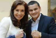 La presidenta recibió al Chino Maidana
