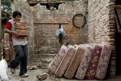 Las familias de El Triangulito se despiden y se trasladan a El Manantial