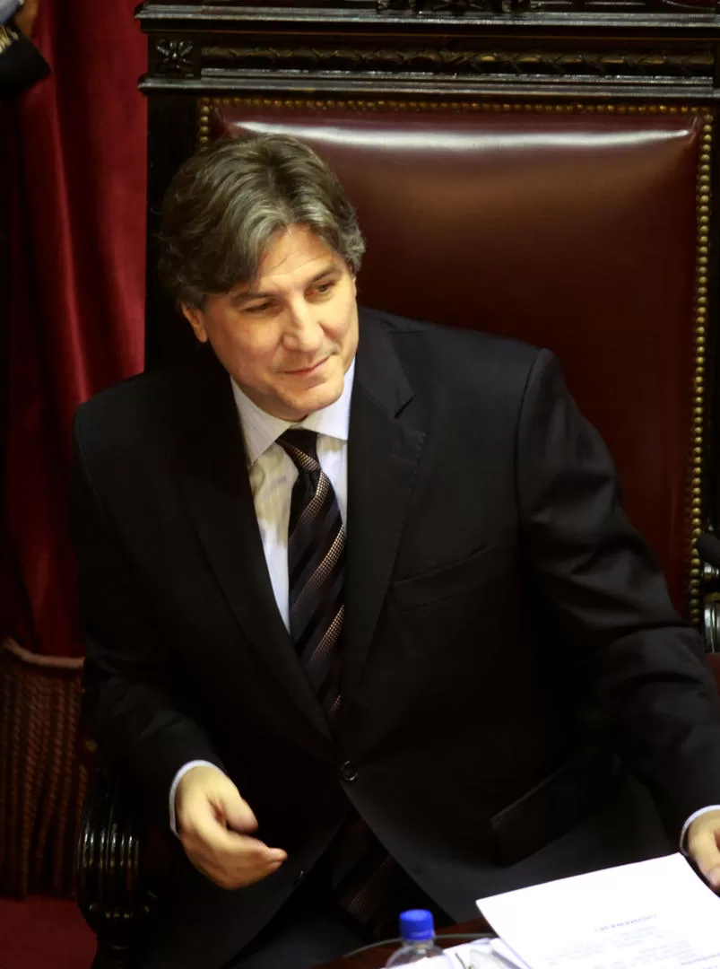 SERIO. Aunque lo niegue, Boudou está preocupado por su futuro. dyn (archivo)