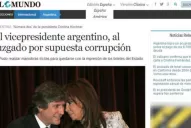Los principales diarios del mundo hablan sobre la indagatoria de Amado Boudou