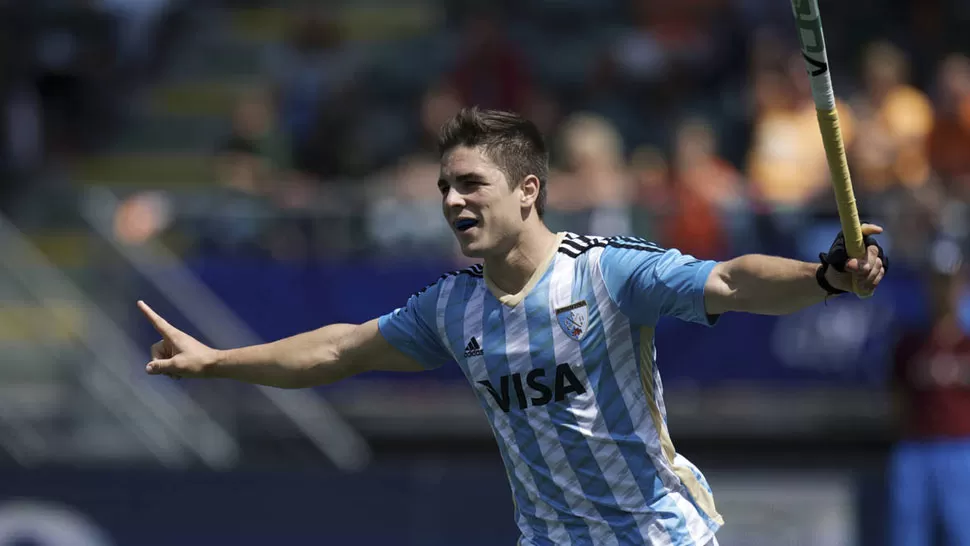 HEROE. Peillat anotó los tres goles del conjunto argentino. FOTO TOMADA DE FIH.CH