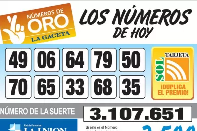 Los Números de Oro de LA GACETA