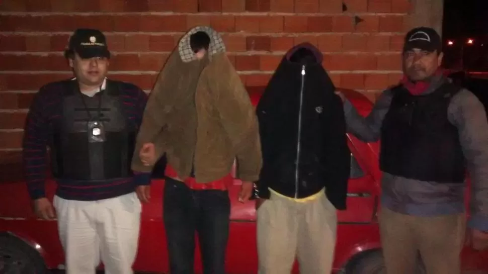 DETENIDOS. El “Mosca” y el “Porteño” quedaron en manos de la Justicia.  