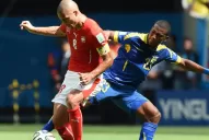 En tiempo de descuento, Suiza marcó y le ganó a Ecuador
