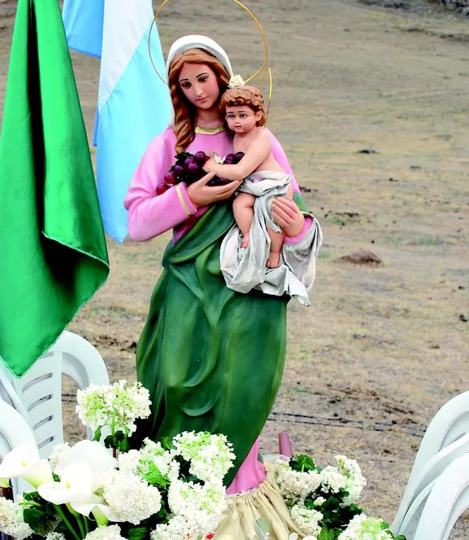 DEVOCIÓN La imagen de la Señora de la Eucaristía, en La Mesadita. Foto gentileza de Claudio Villar
