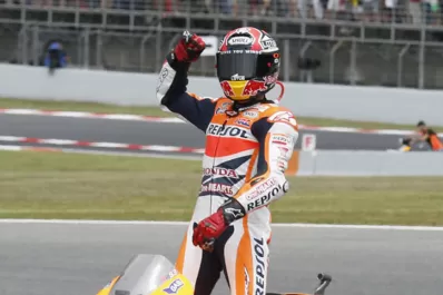 Márquez festejó su séptimo éxito consecutivo en el Moto GP