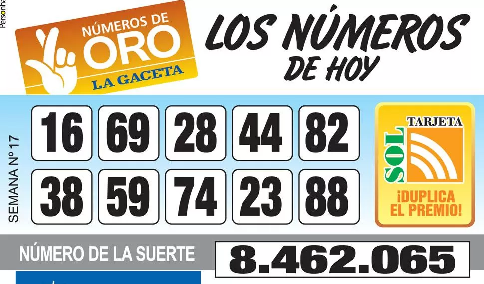 Los Números de Oro de LA GACETA