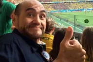 El Señor Barriga alentó a México en el partido contra Brasil