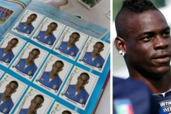 Balotelli completó el álbum de Brasil 2014 con su figurita