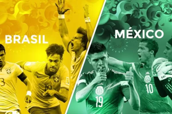Brasil vs. México: Alineaciones