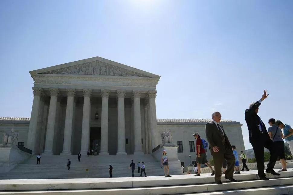 EL LUGAR DE LA DECISIÓN. La Corte Suprema de Justicia de Estados Unidos deliberó en este edificio antes de dictaminar sobre el caso argentino. reuters