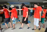 Hinchas chilenos destrozaron la sala de prensa del Maracaná