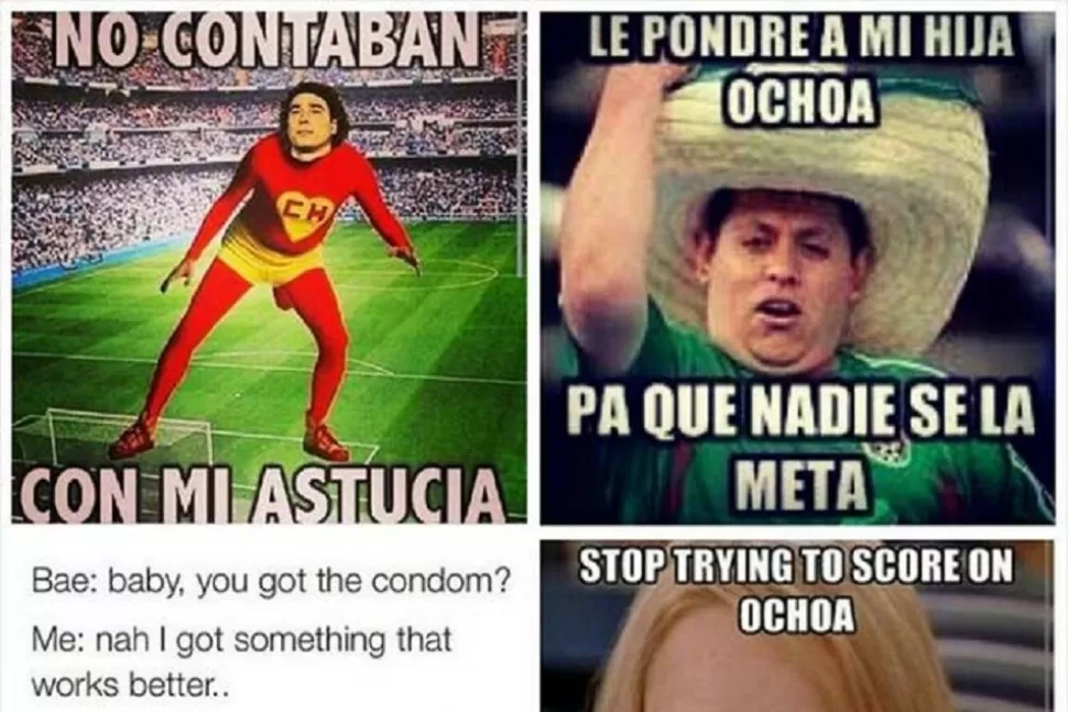 GENIO. Los hinchas mexicanos realizaron divertidos afiches. 