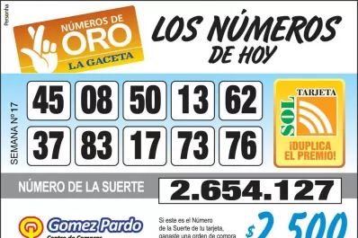 Los Números de Oro de LA GACETA