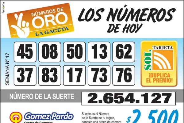 Los Números de Oro de LA GACETA