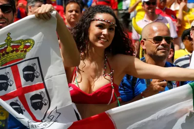 Las italianas sonrieron pese a la derrota