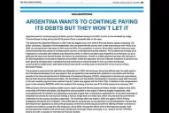 El Gobierno reafirma su voluntad de pago