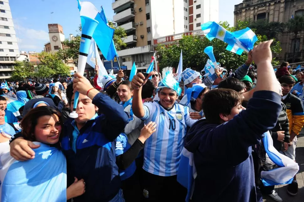 COPADOS. En Concepción también hubo festejos y mucha fiesta por la victoria. 